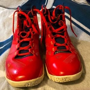 Size 10 us men red CURRY 2 FLOOR GENERAL high tops